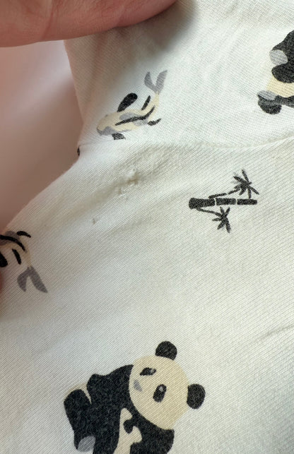 Kyte Black & White Zen Zipper Footie Sleeper (3-6 Months)