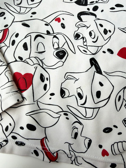 Baby Gap x Disney 101 Dalmatians Red Hearts Long Sleeve Two Piece Swimsuit Set (12-18 Months)