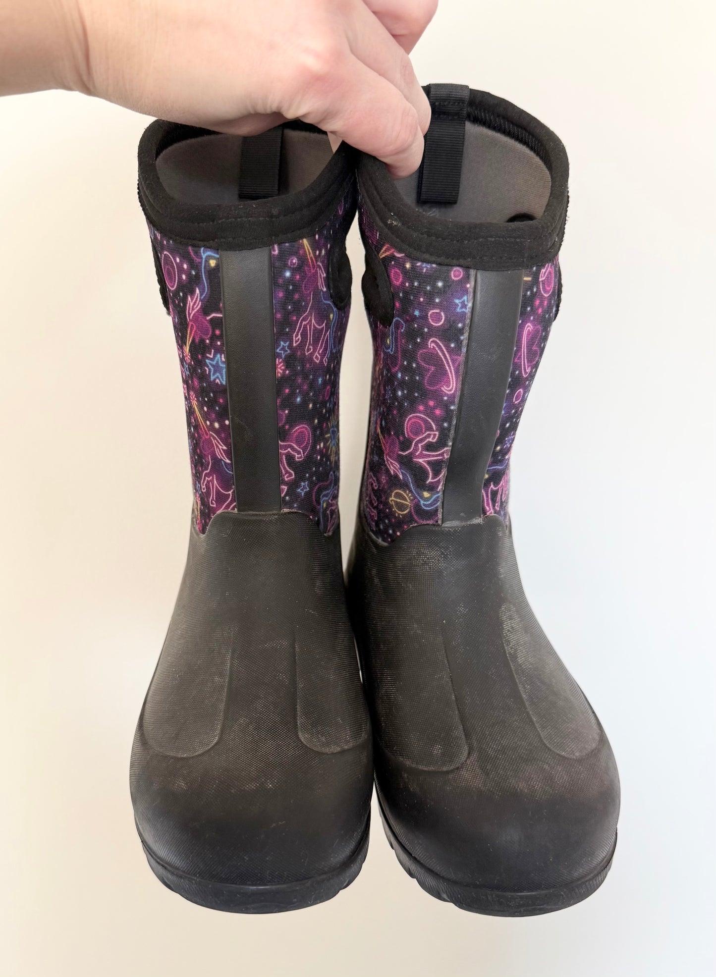 BOGS Black Neoclassic Neon Unicorn Boots (13)
