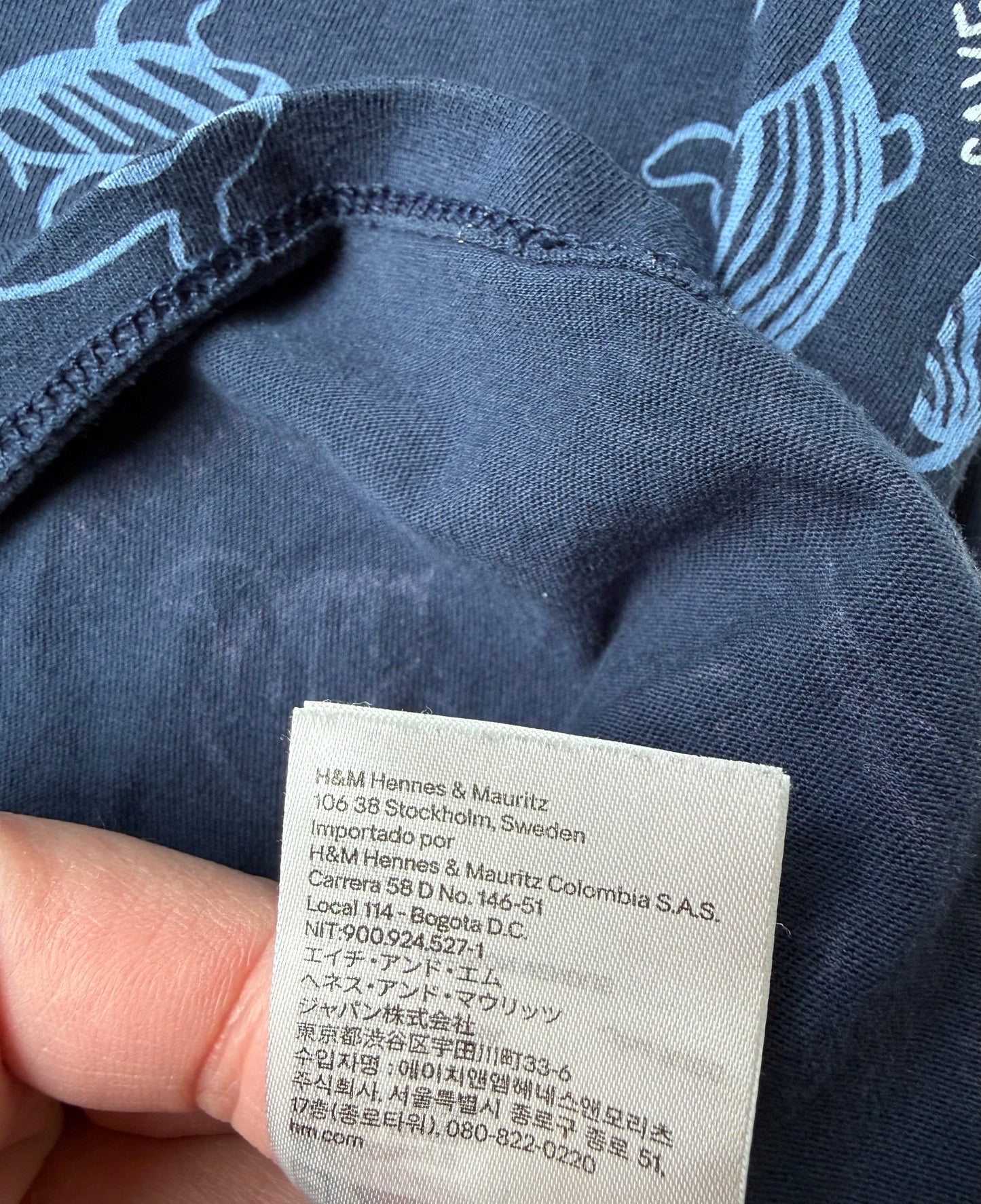 H&M Blue “Save The Waves” Whale Tank Top (12-18 Months)
