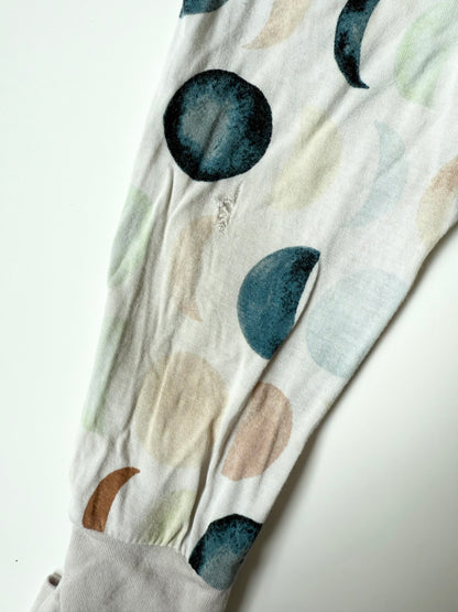 Little Sleepies Luna Neutral Crescent Sleeper Romper (3-6 Months)