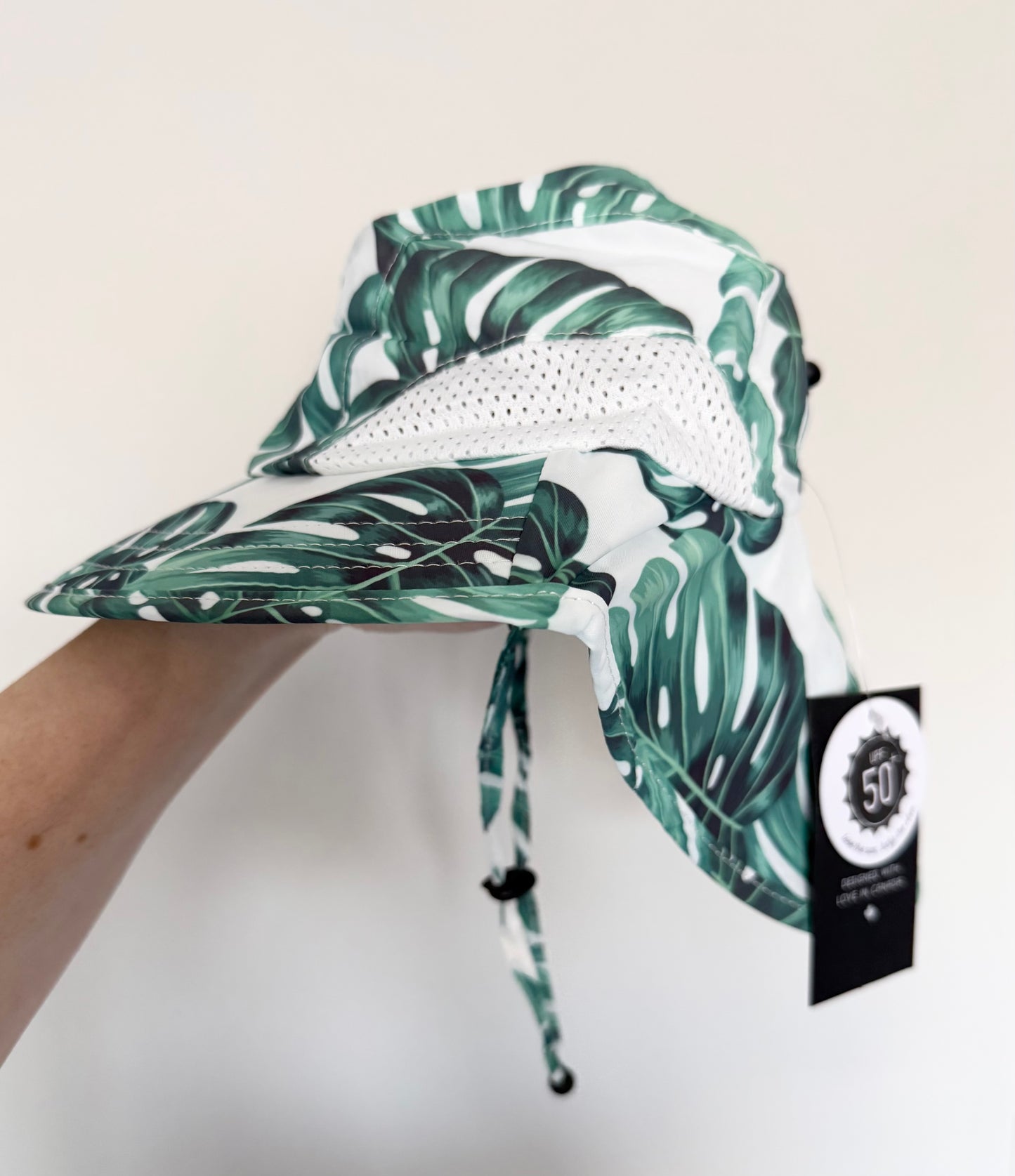 Honeysuckle Swim Tropical Leaves Sun Hat - New (1-3 Years)