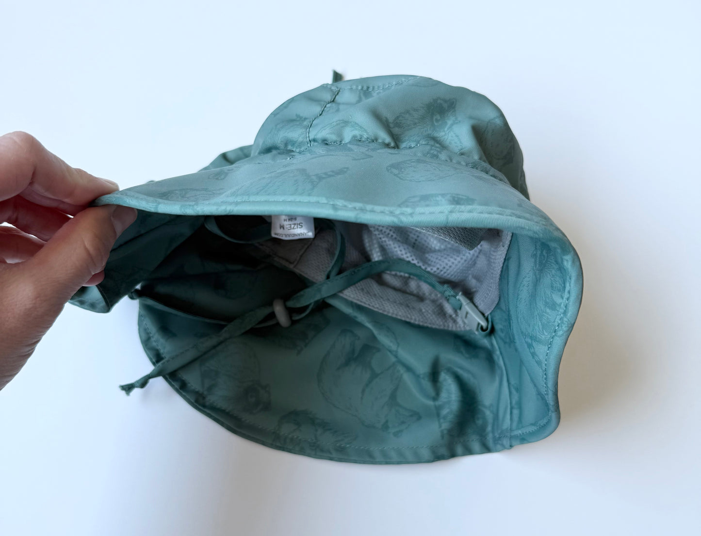 Jan & Jul Green Woodland Animals Sun Hat (6-24 Months)