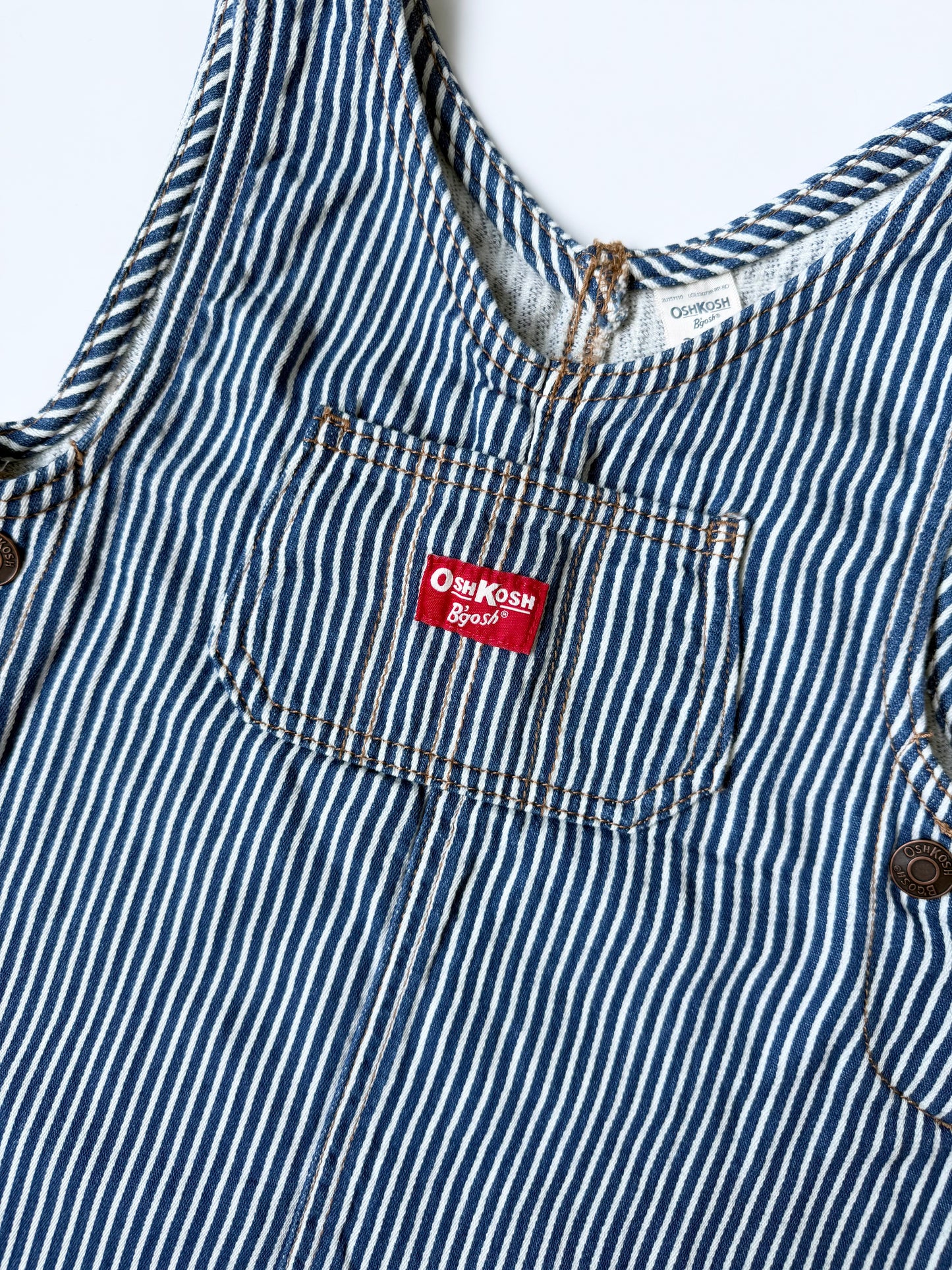 OshKosh Blue & White Striped Tank Dress (3T)