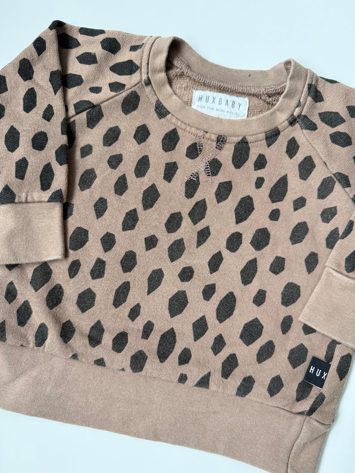 Huxbaby Brown & Black Speckled Sweater (1T)