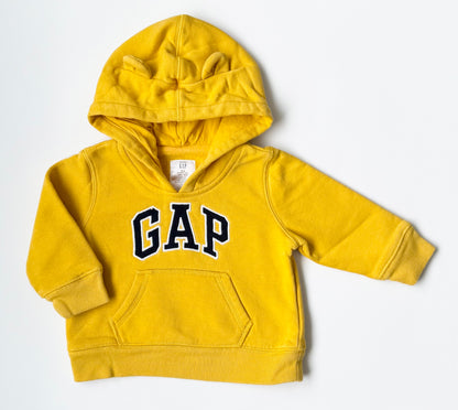 Baby Gap Yellow Teddy Hoodie (6-12 Months)