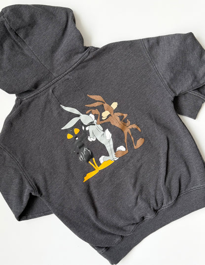 Aeropostale Kids x Looney Tunes Grey Characters Hoodie Sweater (6 Years)
