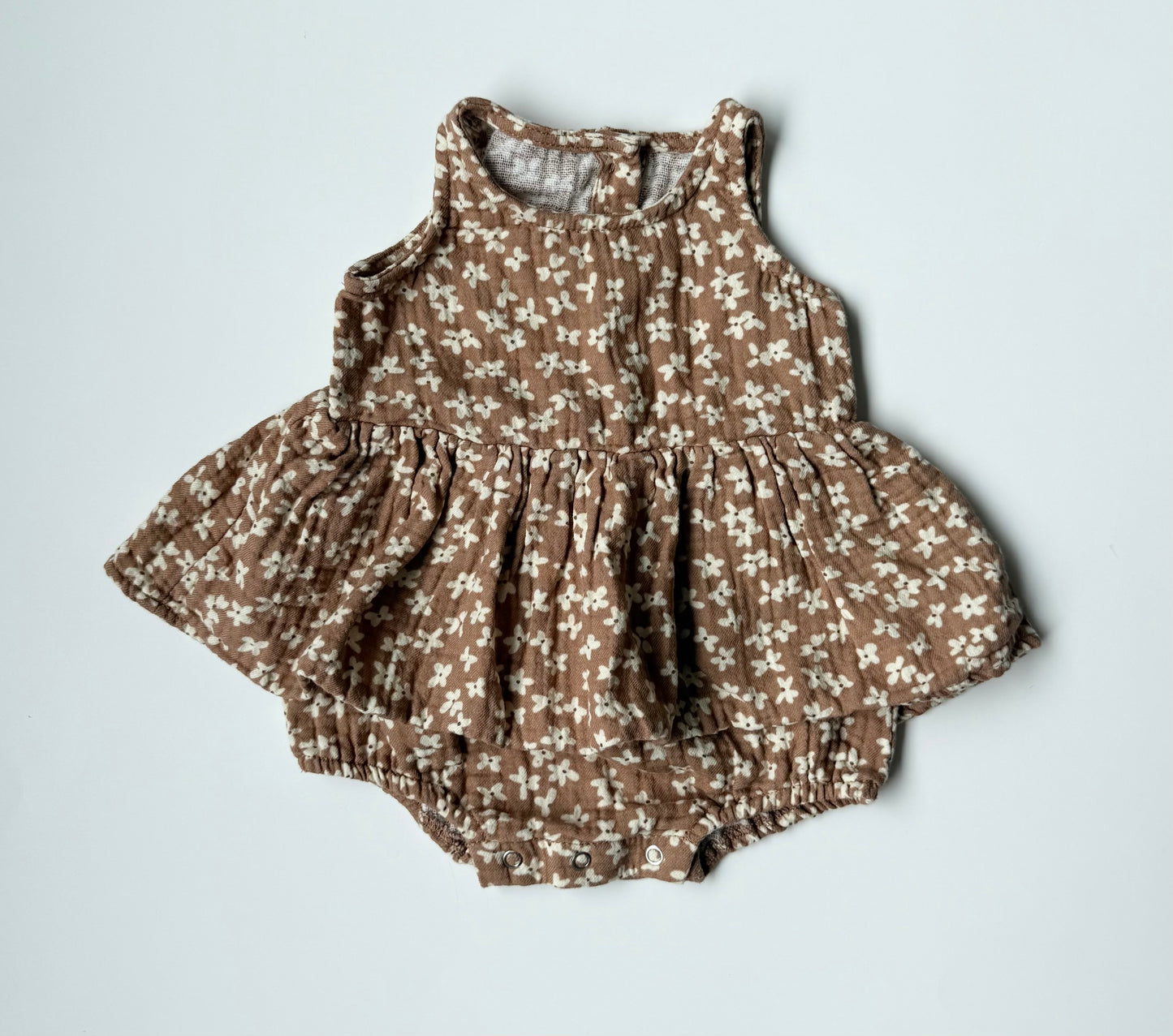 Quincy Mae Skirted Tank Romper in Summer Bloom (0-3 Month)