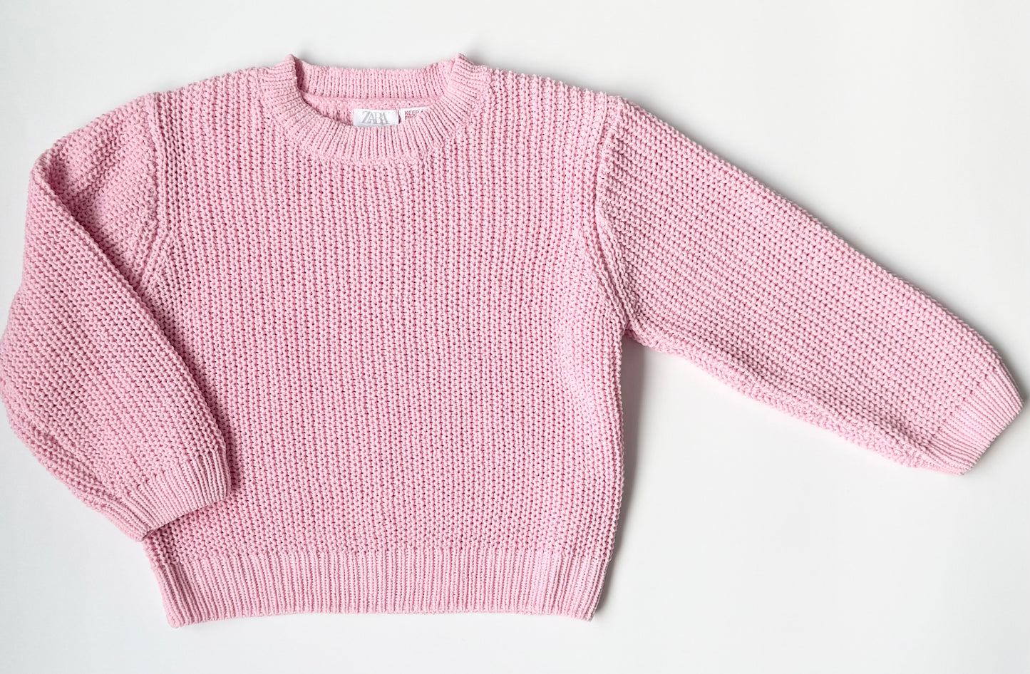 Zara Bubblegum Pink Knit Sweater (4-5 Years)