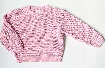 Zara Bubblegum Pink Knit Sweater (4-5 Years)