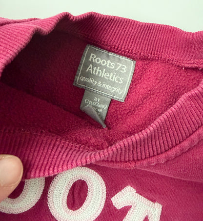 Y2K Roots 73 Athletics Dark Pink Sweater (3T)