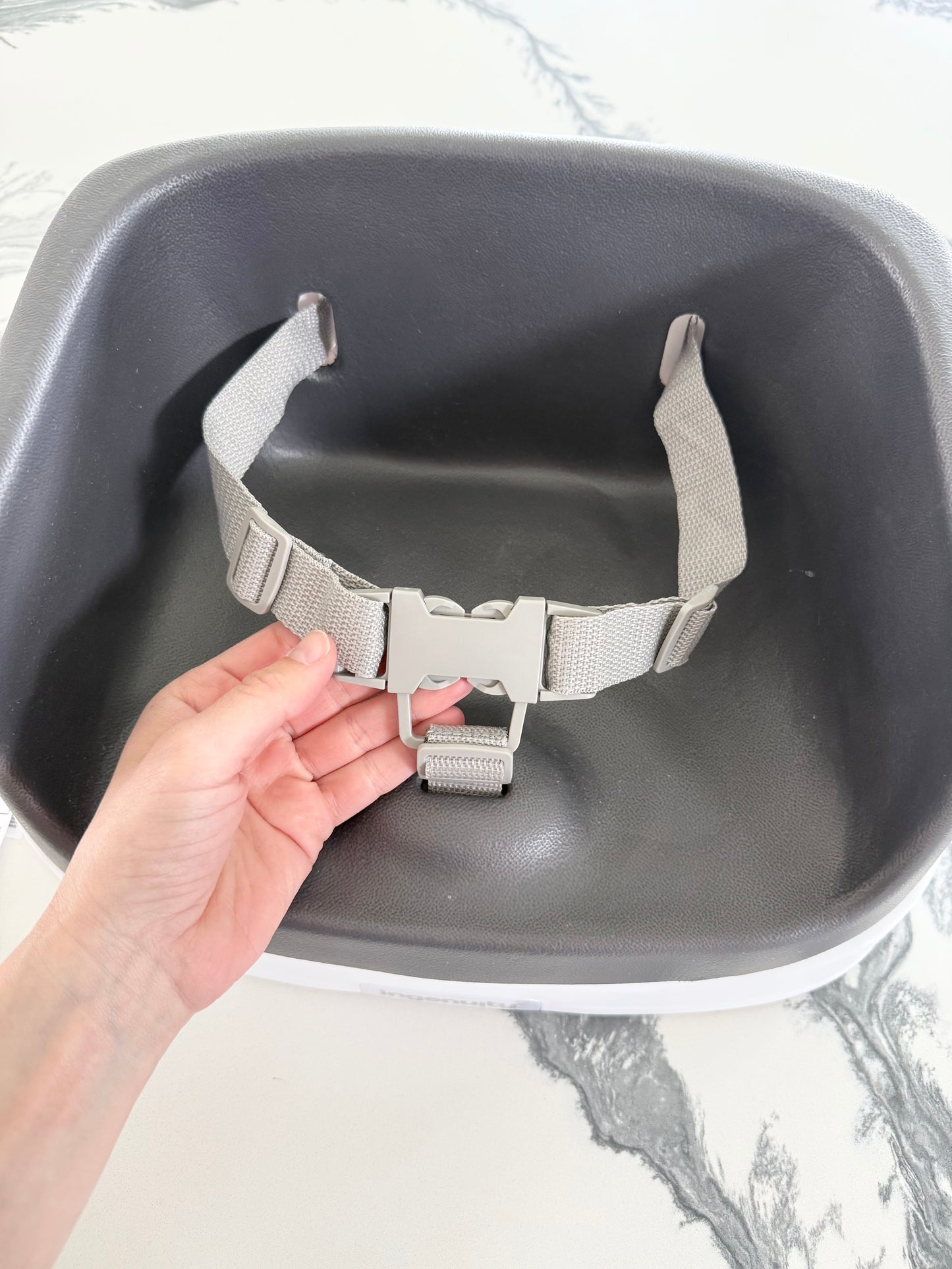 Ingenuity Dark Grey & White Booster Seat