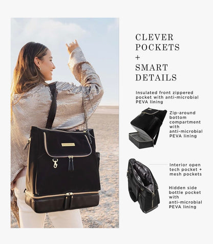 Petunia Pickle Bottom Pivot Backpack Diaper Bag in Twilight Black
