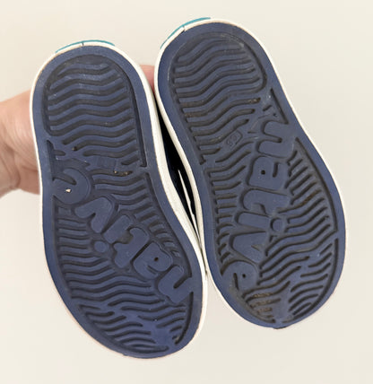 Native Dark Navy Blue Jefferson Slip Ons (C6)
