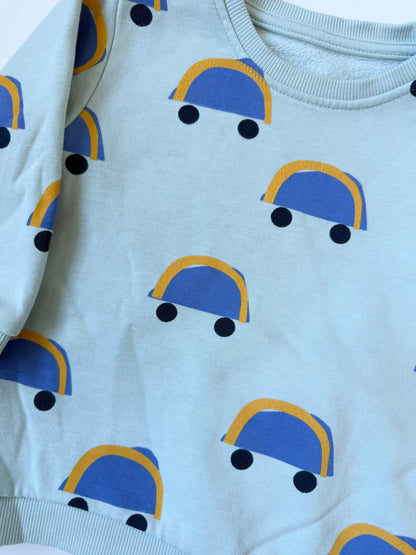 M&S Blue Cars Sweater & Pants Set (9-12 Months)