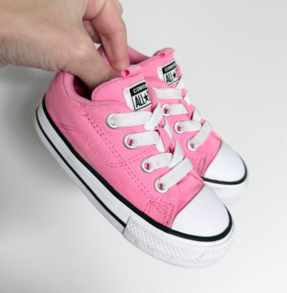 Converse Hot Pink Stretch Lace Sneakers (6)
