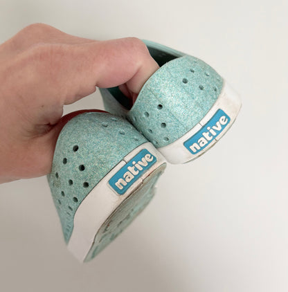 Native Blue Sparkle Jefferson Slip Ons (7)