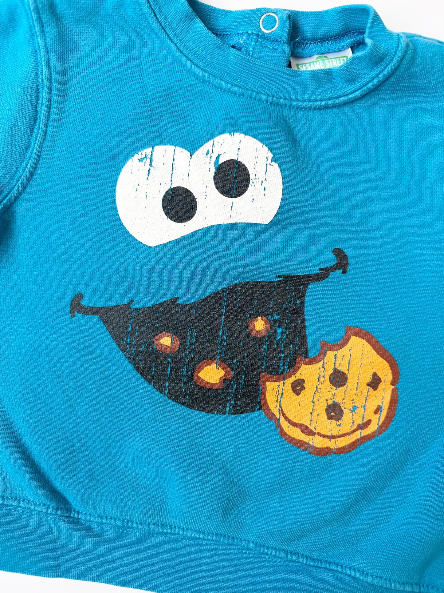 Sears Sesame Street Blue Cookie Monster Sweater (24 Months)
