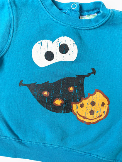 Sears Sesame Street Blue Cookie Monster Sweater (24 Months)