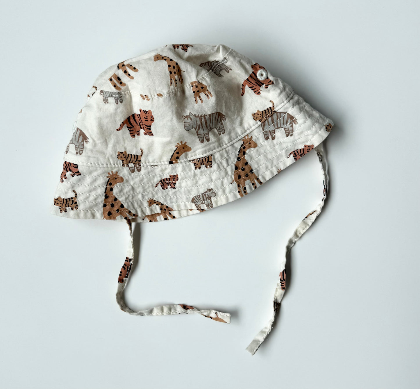 H&M Beige Safari Animals Sun Hat (3-6 Months)