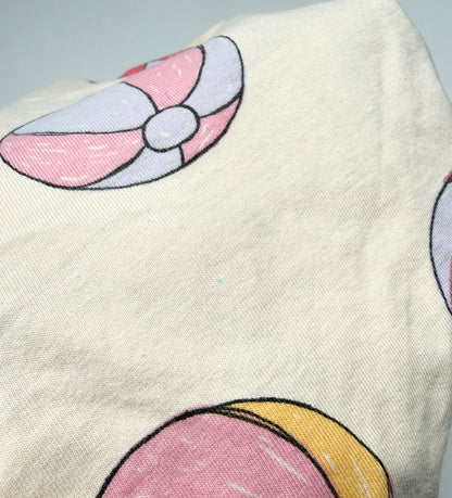 Zara Light Yellow Beach Balls Knot T-Shirt & Matching Shorts (18 Months)