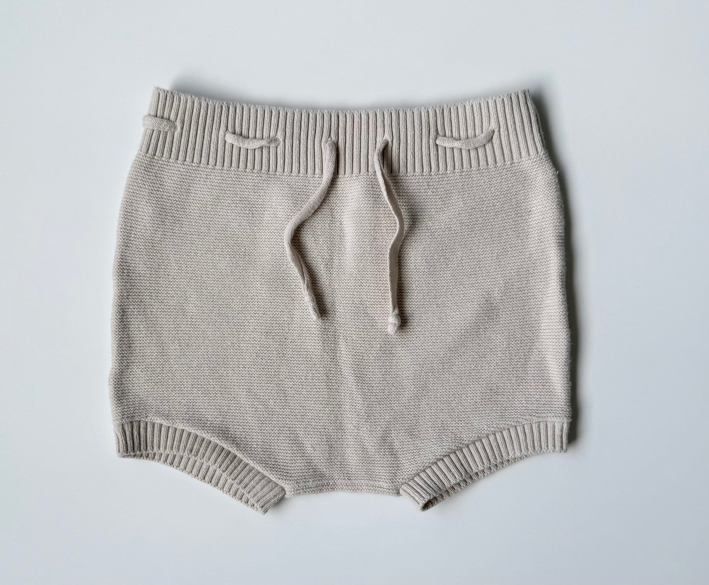 Mebie Baby Cream Knit Bummie Shorts (18 Months)