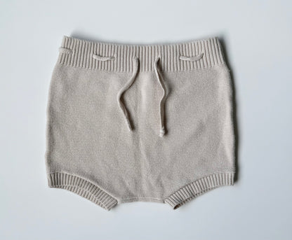 Mebie Baby Cream Knit Bummie Shorts (18 Months)