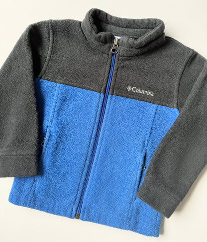 Columbia Black & Blue Fleece Zip Up (3T)