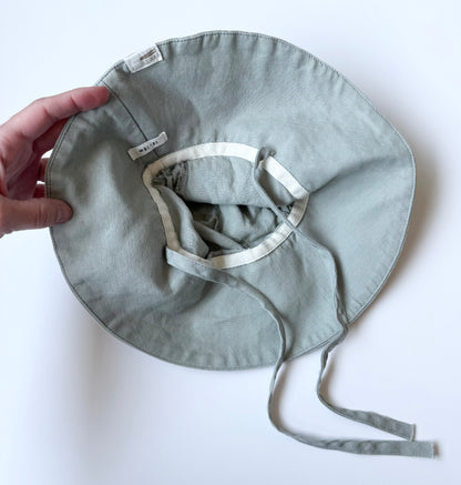 UMM Anissa & Co Light Grey Linen Sun Hat (12-18 Months)