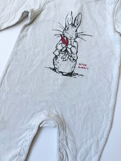 Beatrix Potter for Baby Gap Light Grey Peter Rabbit Sleeper (3-6 Months)