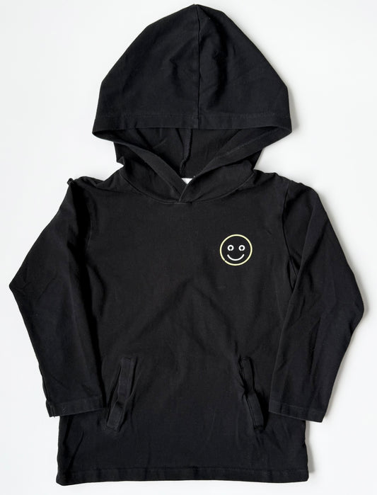 Miles the Label Black Smiley Hoodie (6 Years)