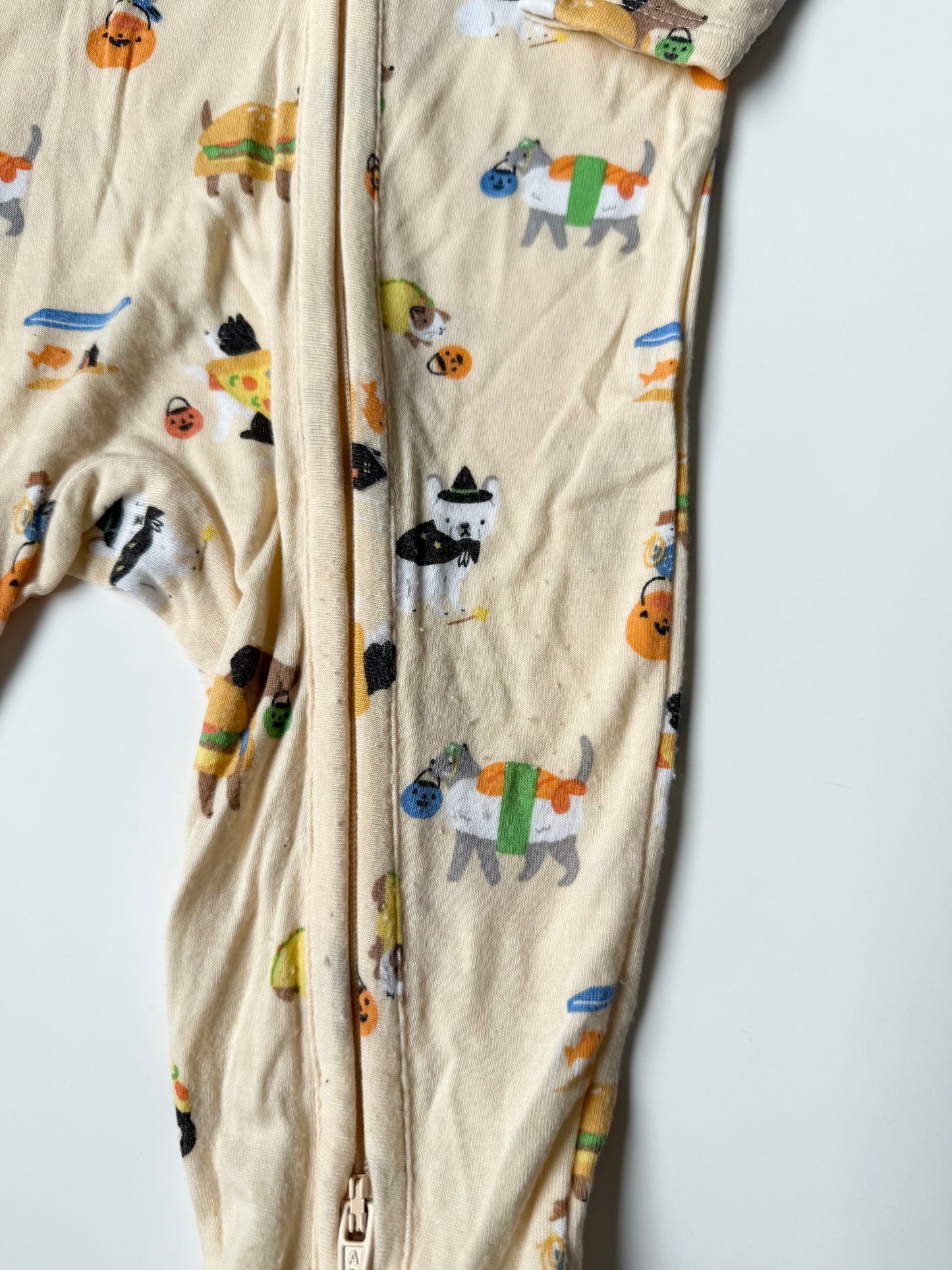 Angel Dear Light Orange Halloween Doggies Sleeper (6-9 Months)