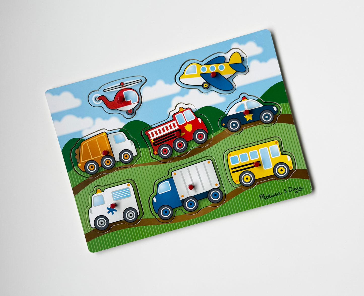 Melissa & Doug Emergency Vehicles Wooden Puzzle
