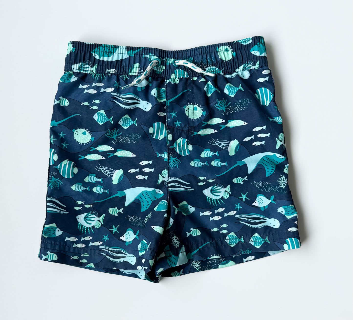George Blue Under The Sea Swim Trunks (12-18 Months)