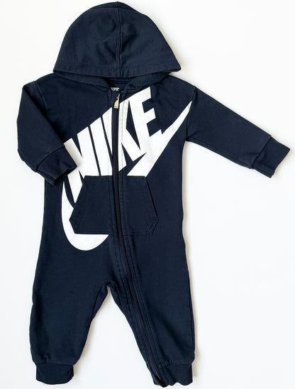 Nike Navy Zipper All Day Play Coverall (9 Months)