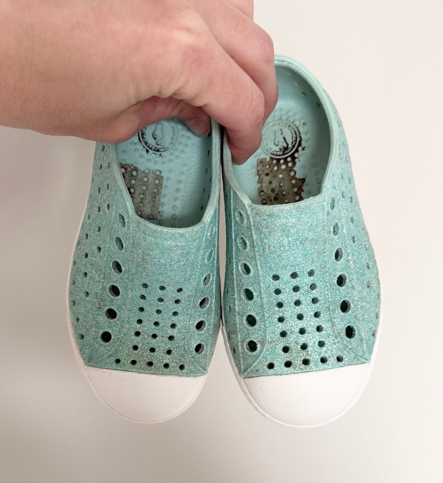 Native Blue Sparkle Jefferson Slip Ons (7)