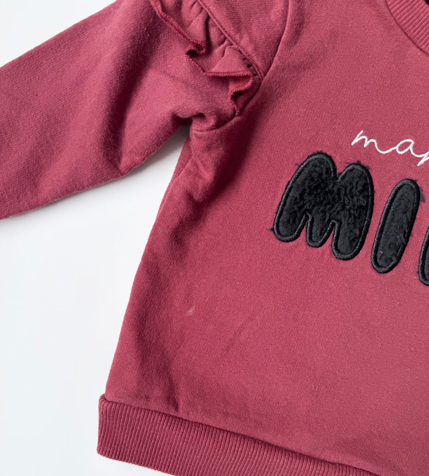 PL Baby Maroon “Mamas Mini” Sweater (18 Months)
