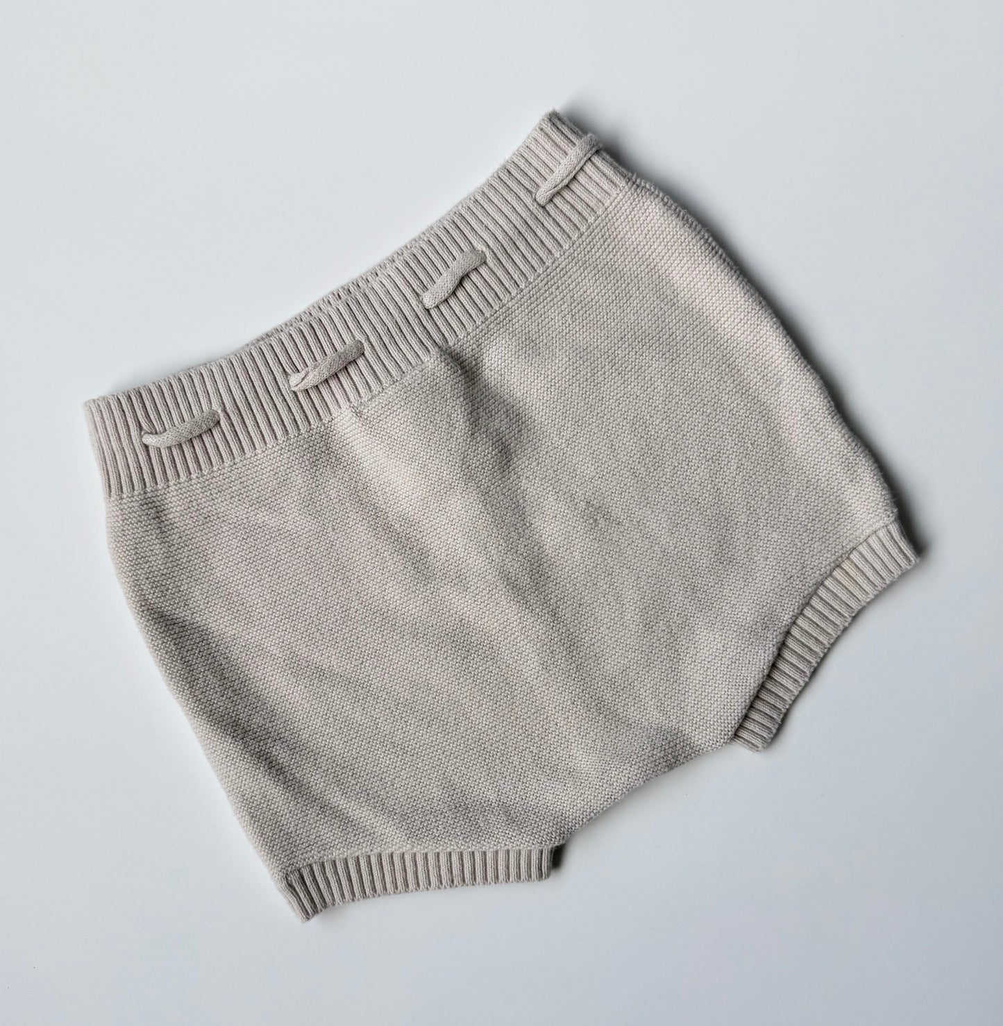 Mebie Baby Cream Knit Bummie Shorts (18 Months)