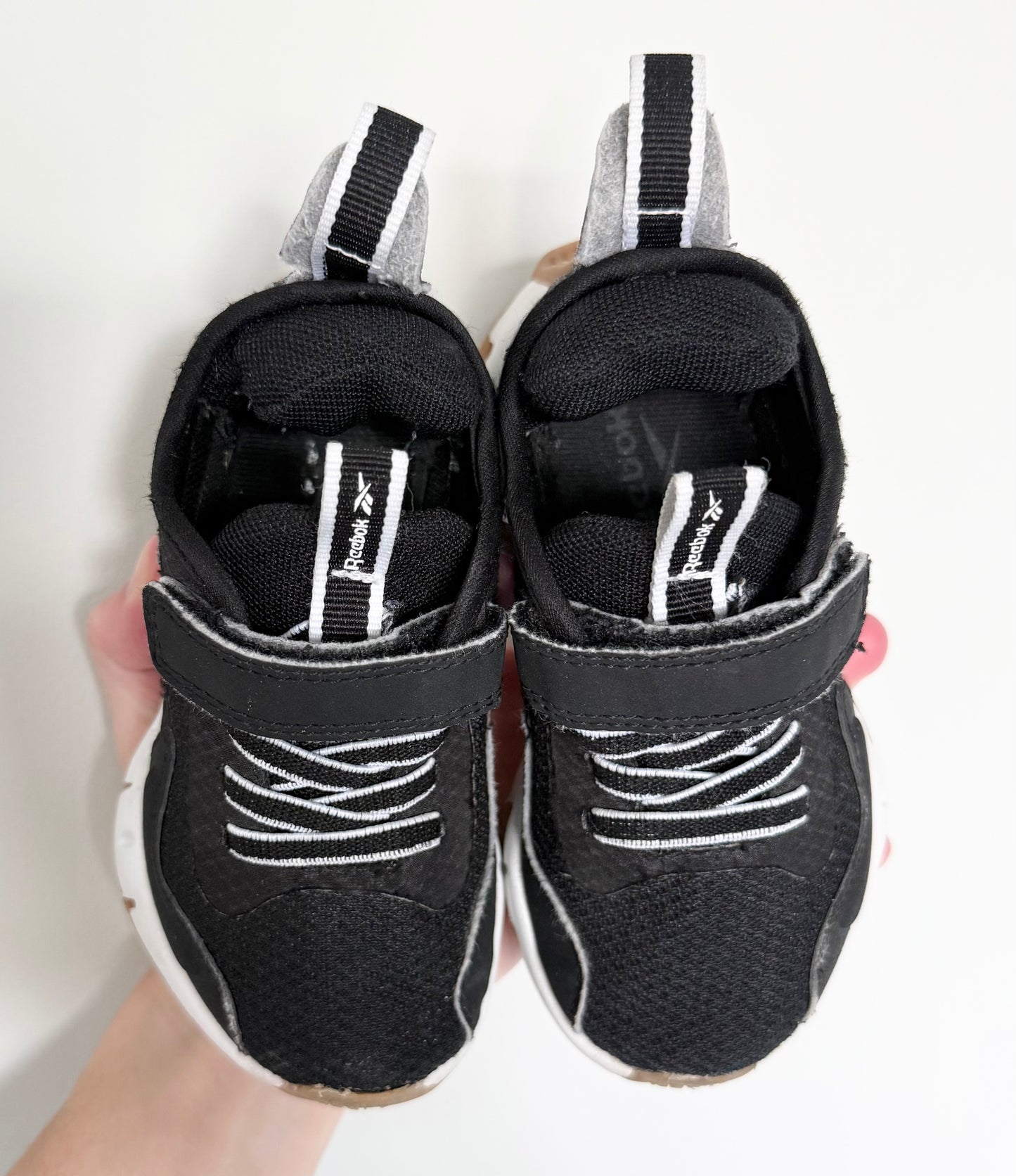 Reebok Black Stretch Lace & Velcro Sneakers (7)
