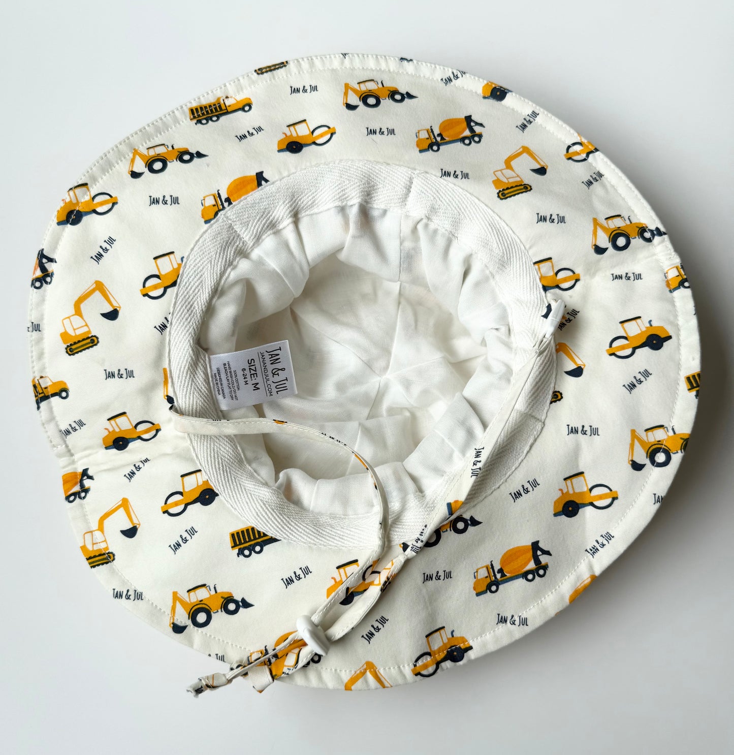 Jan & Jul Construction Vehicles Sun Hat (6-24 Months)