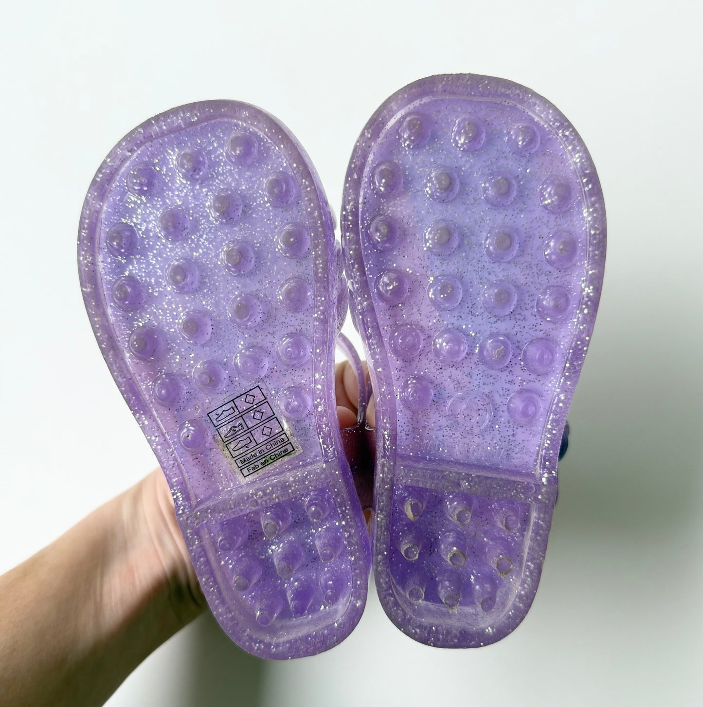 Disney Princesses Purple Light Up Dress Up Jelly Sandals (6)