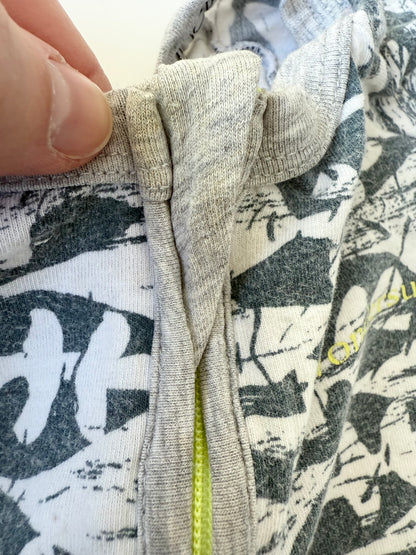 Bonds Wondersuit Grey & Blue Fish Bone Sleeper Romper (6-12 Months)