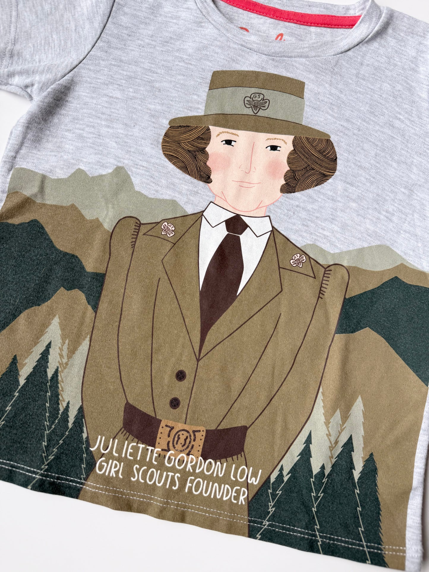 Piccolina Grey “Juliette Gordon Low - Girl Scout Founder” T-Shirt (2T)
