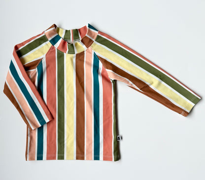 Little & Lively Fiesta Stripe Long Sleeve Swim Top (6-12 Months)