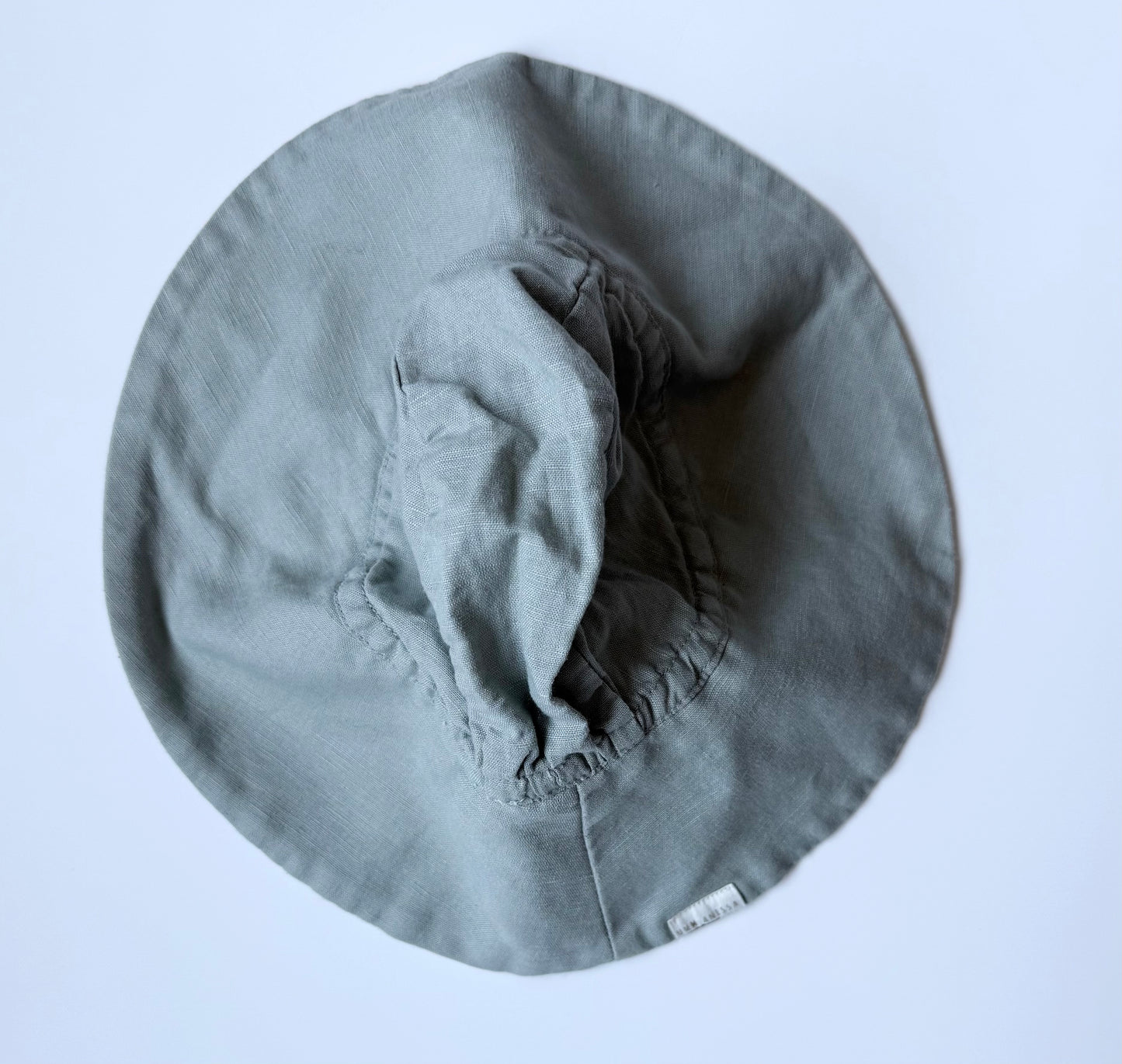 UMM Anissa & Co Light Grey Linen Sun Hat (12-18 Months)