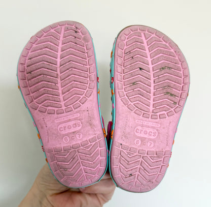 Crocs Pink Hello Kitty Clog Slip Ons (6/7)