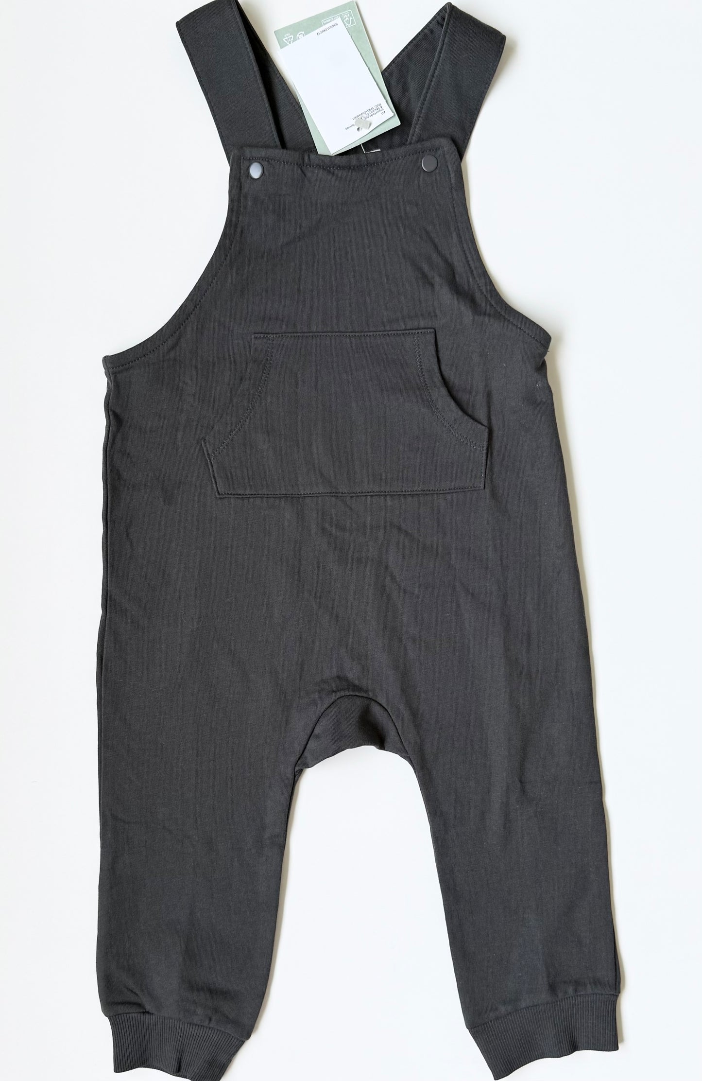 H&M Dark Grey Fabric Overalls - New (12-18 Months)