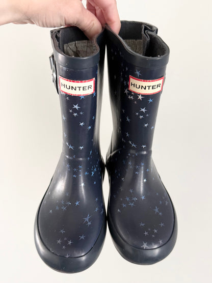 Hunter Blue Stars Rubber Boots (9)