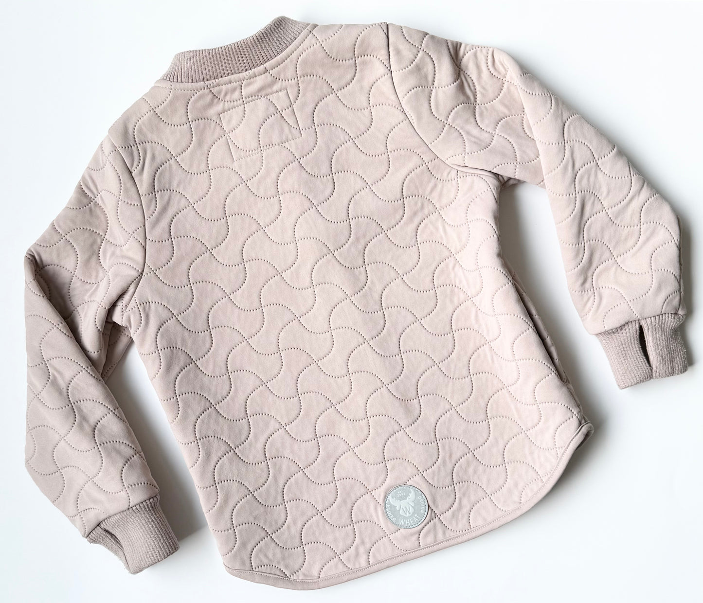 Wheat Thermo Quilted Fall Jacket Loui in Warm Rose (6 Years)