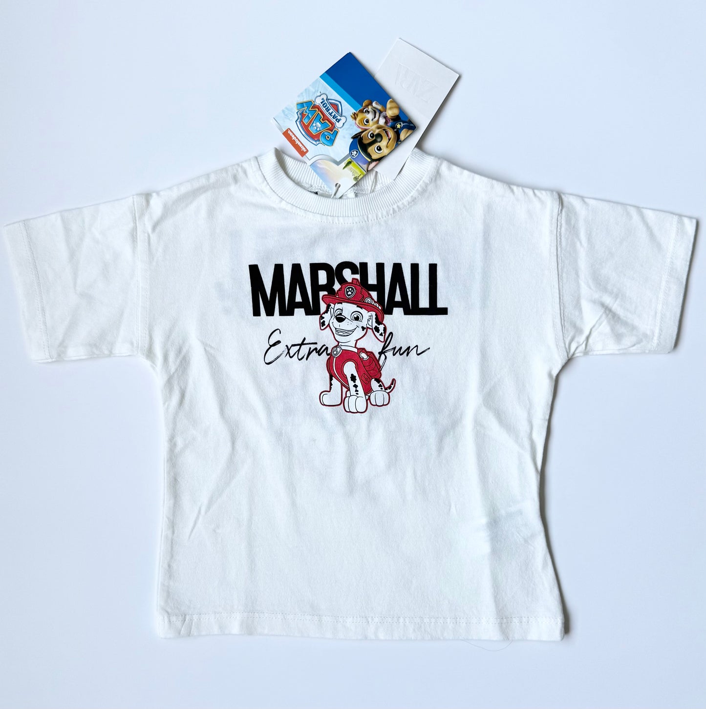 Zara x Paw Patrol White Marshall T-Shirt (18 Months)